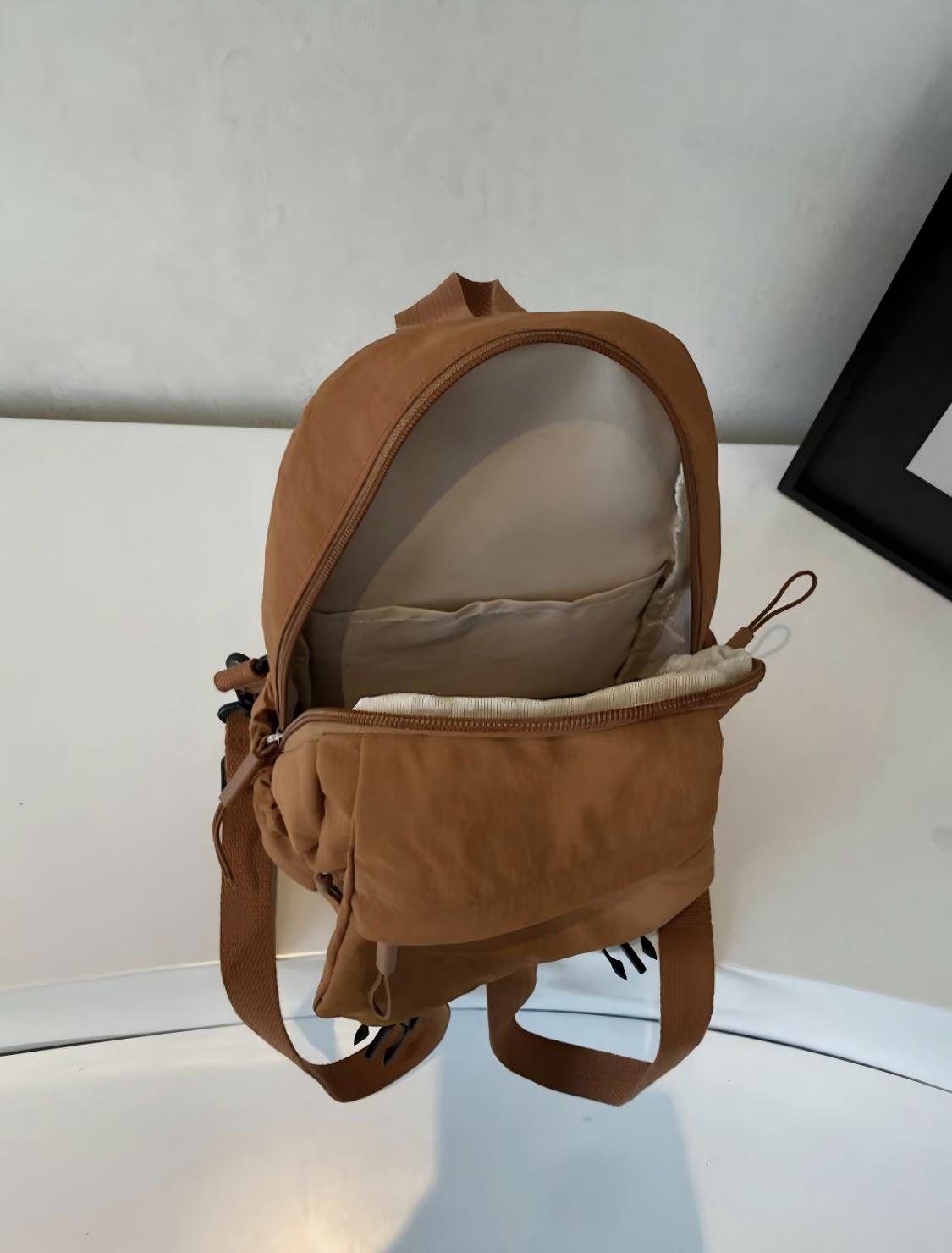 Multifunctional Large Capacity Backpack, Lightweight Women's Fabric Backpacks, Multi-Pocket Design, Versatile Use for Travel, Work, Date Night, School, Simple Style, Perfect Gift, Casual Lightweight Backpack