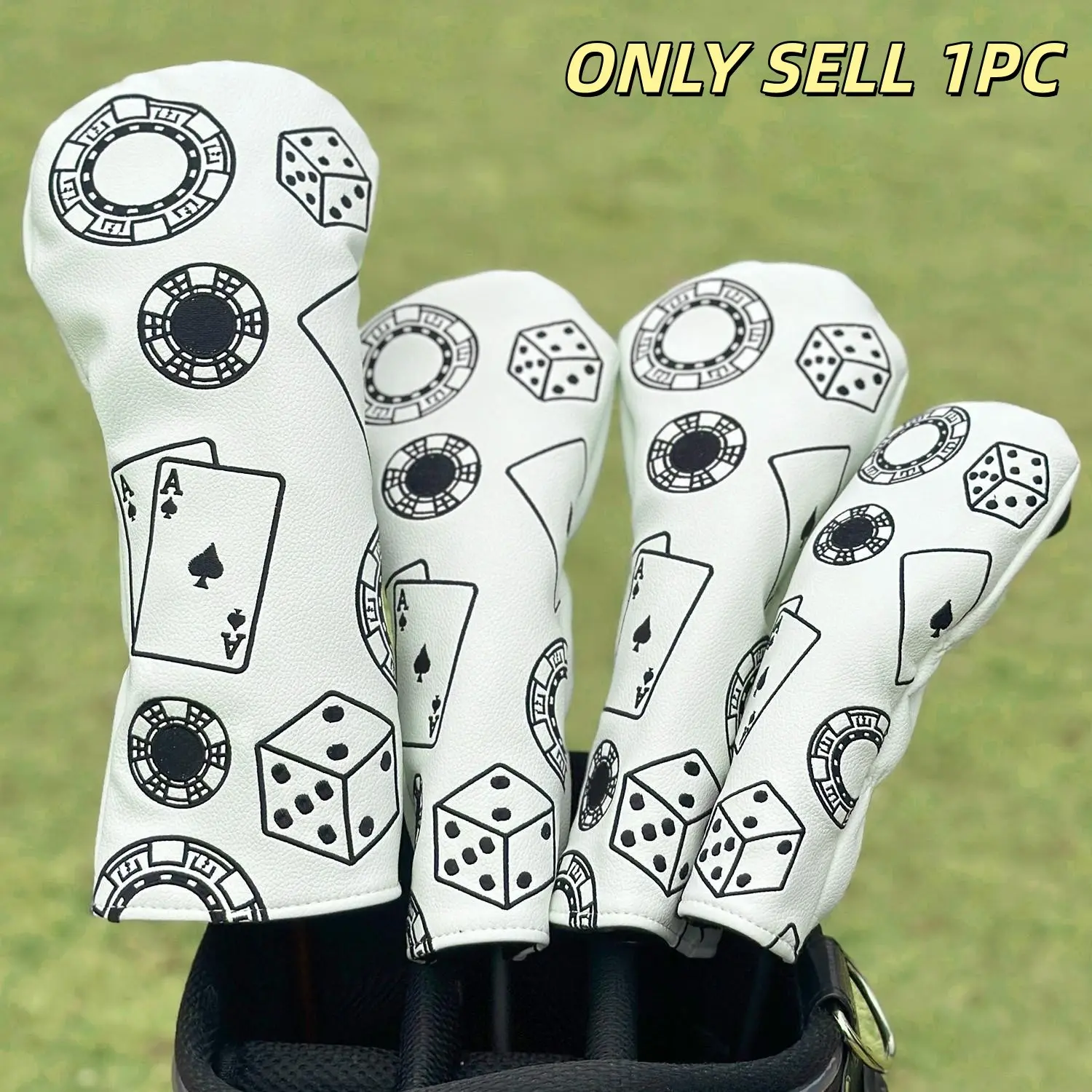 Golf Club Headcovers, Golf Accessory, Golf Equipment, Golf Supply, Golf Gear, Durable Protection Fits Drivers Fairways Hybrids, Ideal for Golf Enthusiasts Seeking Reliable Club Covers