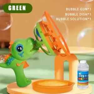 Dinosaur Bubble Machine ,Bubble Machine,Model Blowing Big Bubble ,Fully Automatic Handheld Electric Bubble Machine,Outdoor Parent-Child Toys,Suitable for children aged 3 years and above Rubber