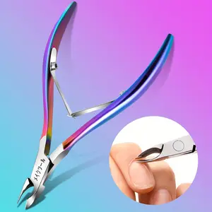 Professional Cuticle Trimmer, Dual Spring Nail Clipper, Perfect Manicure Tool for Home/spa/salon, Colorful Pedicure Beauty Kit