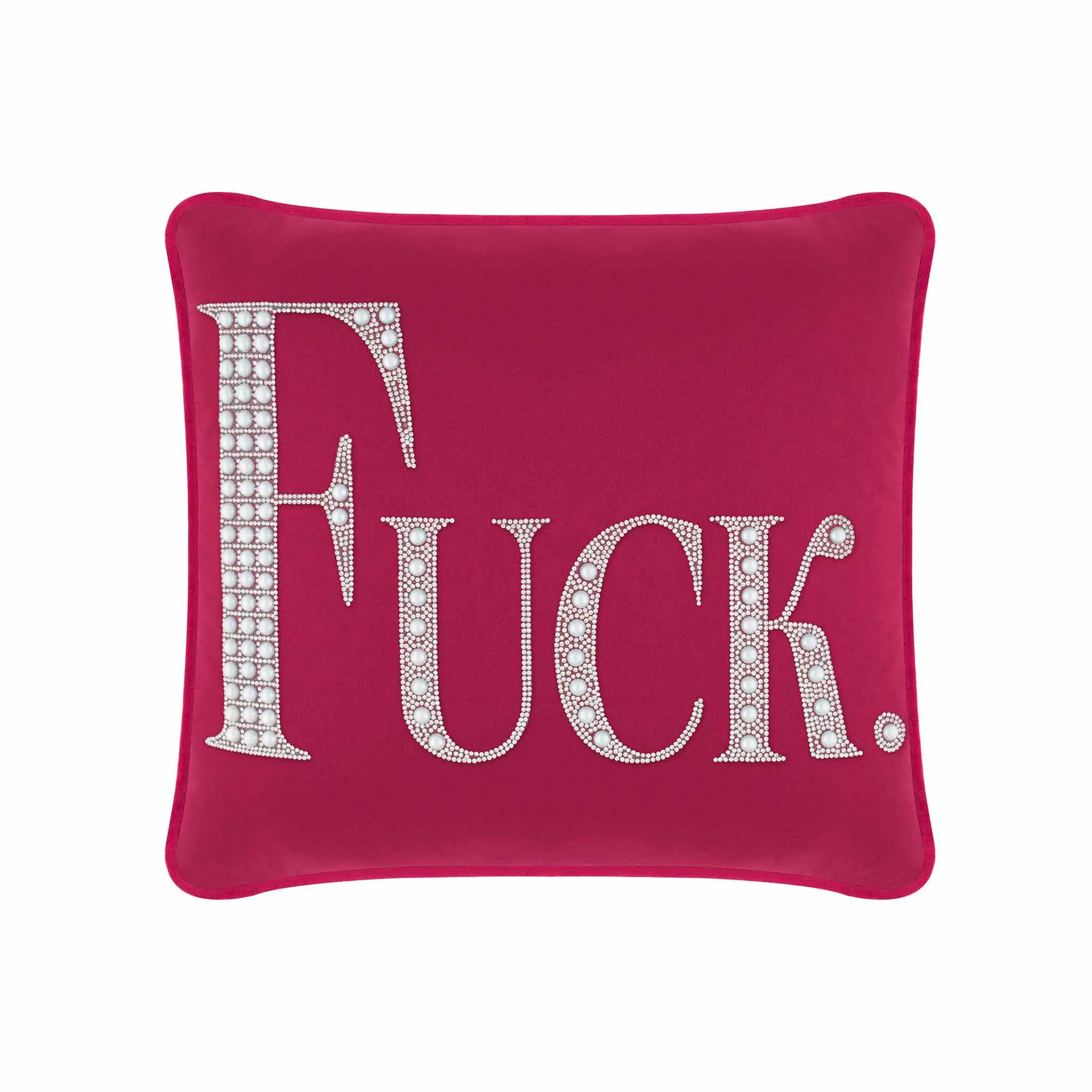 Explicit Pearl and Rhinestone Pillow