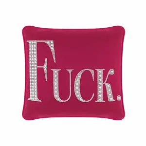 Explicit Pearl and Rhinestone Pillow