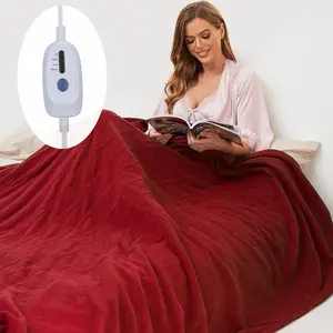 Heated Blanket Twin Full Sizes With Warm Fleece Fabric 4 Heat Settings, 10 Hour Smart Auto-Shutoff, Automatic,Fast Heating, Capability Machine Washable, Gift for Winter, Cozy Night, Home Use, Cozy Fabric Warm Heated Blanket for Home Office