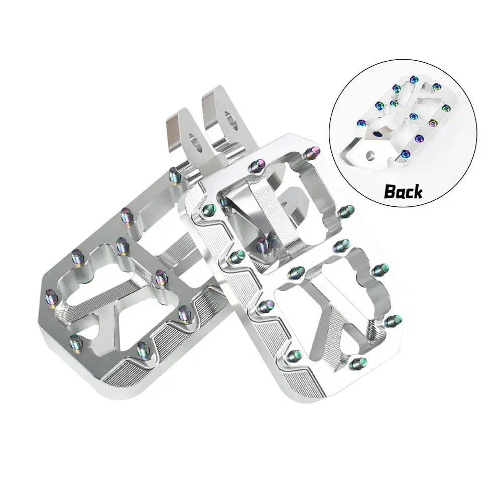 Colored Foot Pegs for Surron Light Bee X S, and Colored Aluminum Alloy Foot Pedals for Segway X160/X260, as well as CNC Footpegs for Talaria MX4 XXX MX3, E Ride Pro SS 2.0 Motorcycle Modified Accessories Electric Dirt Bike Parts