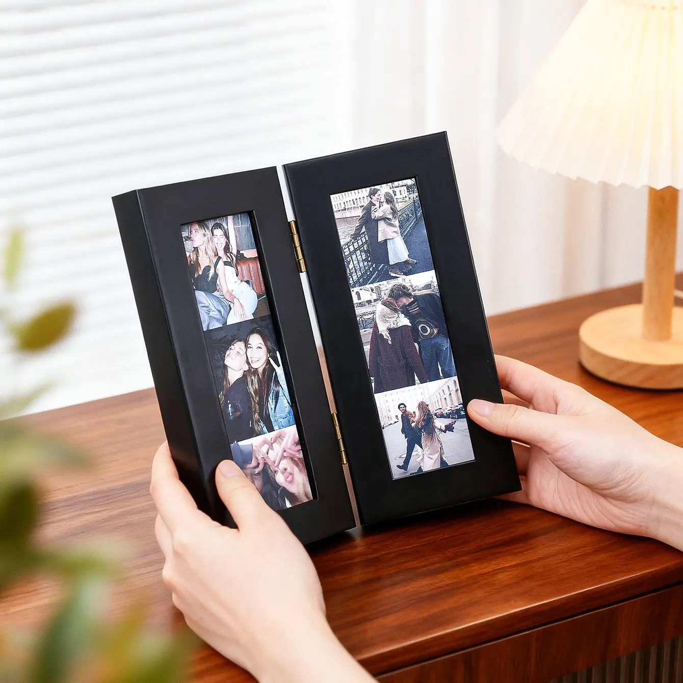 Pbf Automatic Photo Booth 2x6 Strip Frame, High-End Designer Photobooth Decor Frame Picture Holder, Perfect for Weddings, Graduations, Baby Baptisms