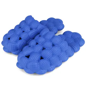 SANPON Kids' Slide Slippers - 4-5 Years Soft Cushioned Bubble Slippers, Round Toe, Lightweight EVA Foam, Funny Golf Ball Design, Non-Slip Flat Sole, Summer Shower Everyday Shoes