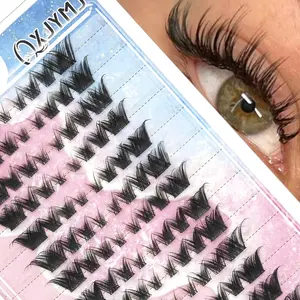 Natural D Curl Eyelashes, Fluffy Eyelash Clusters, Dense Soft Texture, Reusable Patch Design, Perfect Gift for Women & Beauty Enthusiasts, Ideal for Daily Wear