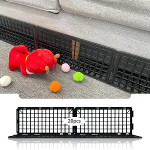 20 PCS Black Under Couch Blockers for Bed Couch Furniture Stop Things from Getting Underneath The Sofa