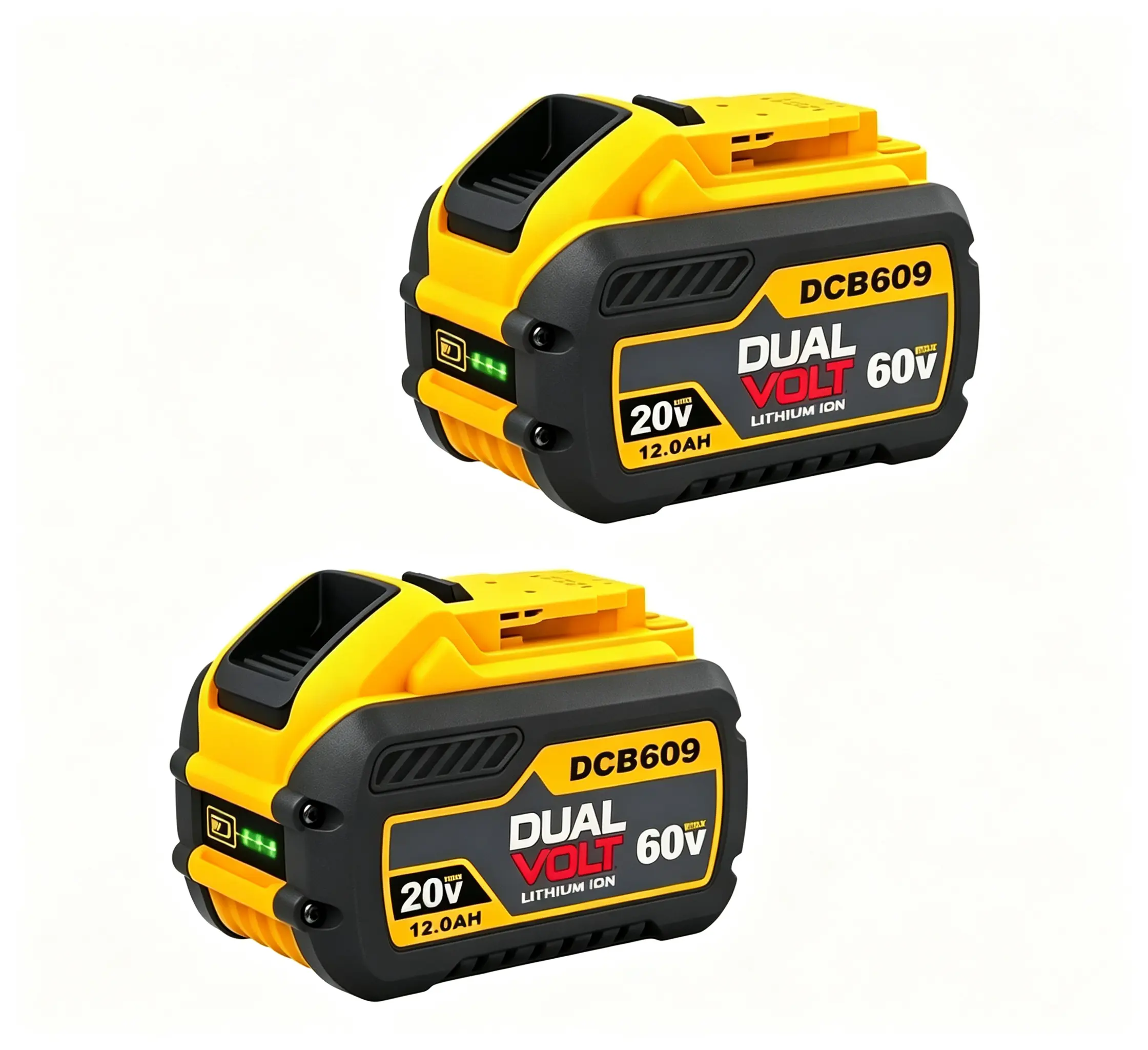 1-2 Pack 12.0AH Capacity DEWALT 20V/60V MAX FLEXVOLT Lithium-Ion Battery, Compatible with Charger DCB612 & Model DCB609-2