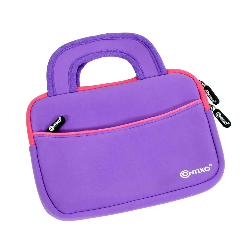 Contixo 10" Kids Tablet Protective Sleeve Bag for K102 & K103, Shockproof Water-Resistant Carrying Case in Purple