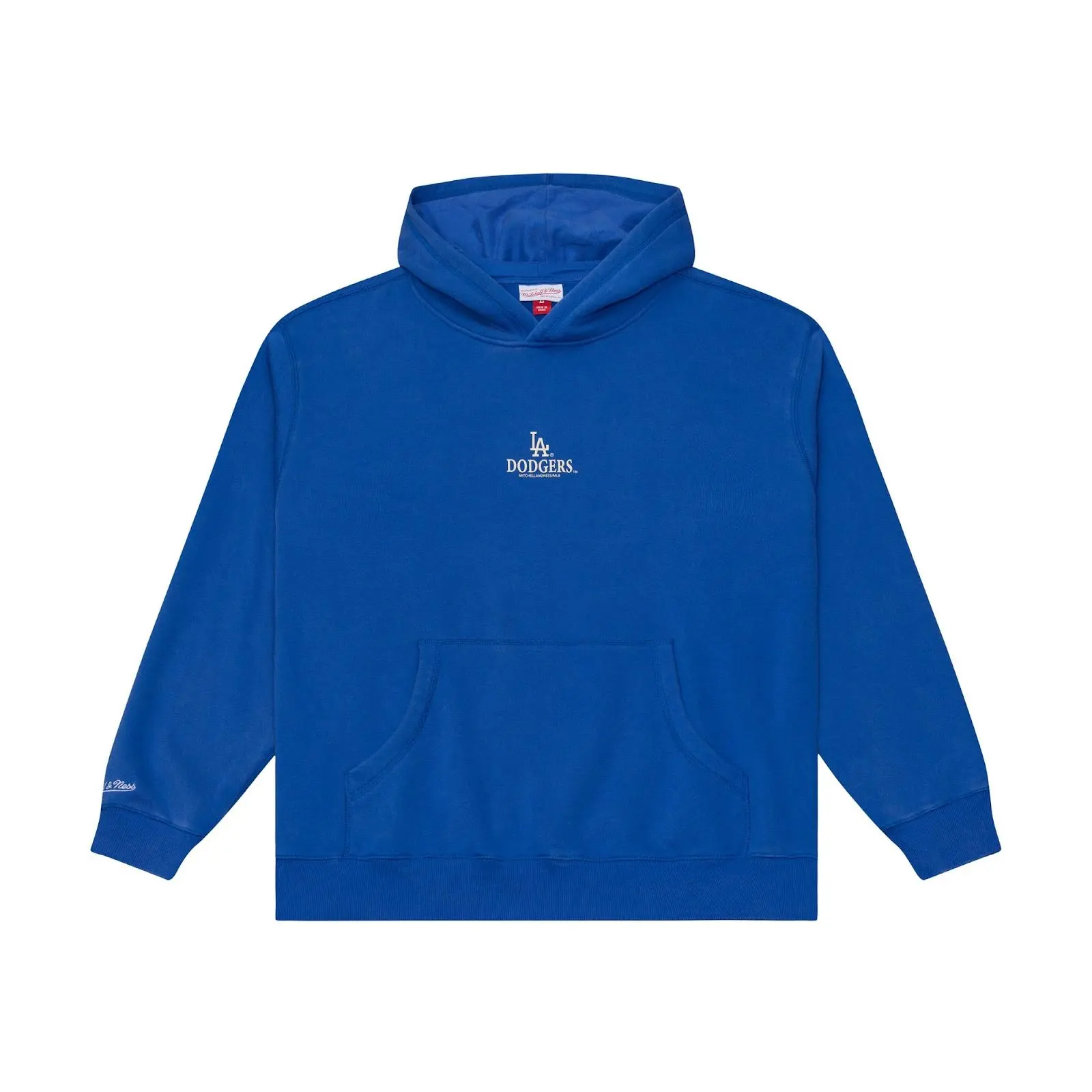 Los Angeles Dodgers Royal Core Essentials Fleece Hoodie MLB Throwback Sweatshirt Vintage Fan Gear Mitchell & Ness