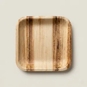 4" Square Compostable Appetizer Plates | Areca Leaf Mini Plates (Pack of 50) – EcoChef