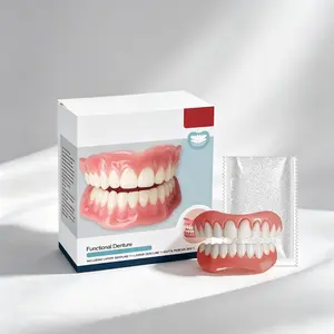Functional Denture Set – Upper & Lower Dentures – Secure, Comfortable Fit with Gutta-Percha 50g