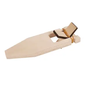 6" DIY Design Your Own Unfinished Wood Paddle Boat Kits - 12 Pc.