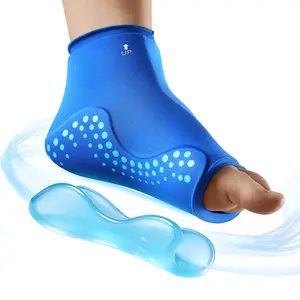 Plantar Ice Pack Wrap – Wearable Foot Icepack Experience Hot & Cold Compression Therapy enhanced by 3D Cooling Tech – a Reusable Wrap for Plantar Fasciitis, Achilles Tendonitis, Heel Pain
