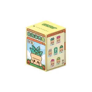 Cute Succulent Potted Design Blind Box Toy, 1 Count Random Cartoon Design Model Toy, Birthday Gift for Girls, Desktop Ornaments