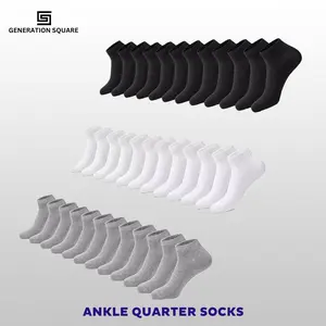 12 Pairs Men & Women Plain Ankle Quarter Low Cut thin Cotton Socks Size 9-11 10-13 Casual Menswear lightweight Beige Tropical socks Aesthetic Elegant