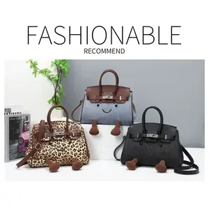 Autumn Winter New Cute Cartoon Shoulder Crossbody Platinum Bag, Large Capacity Commuter Kelly Handbag, High-End Style, Fashionable Unique Bags