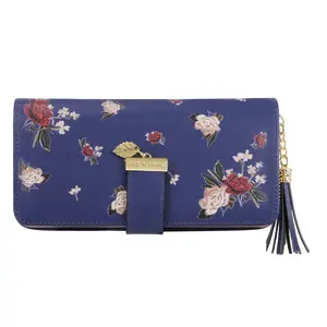 Women Wallet with peony flower