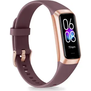 Fitness Tracker Smart Watch with 1.1" AMOLED Touch Color Screen, 24/7 Heart Rate Blood Oxygen Blood Pressure Sleep Monitor, Step Counter Calorie Pedometer Health Activity Tracker for Women Men