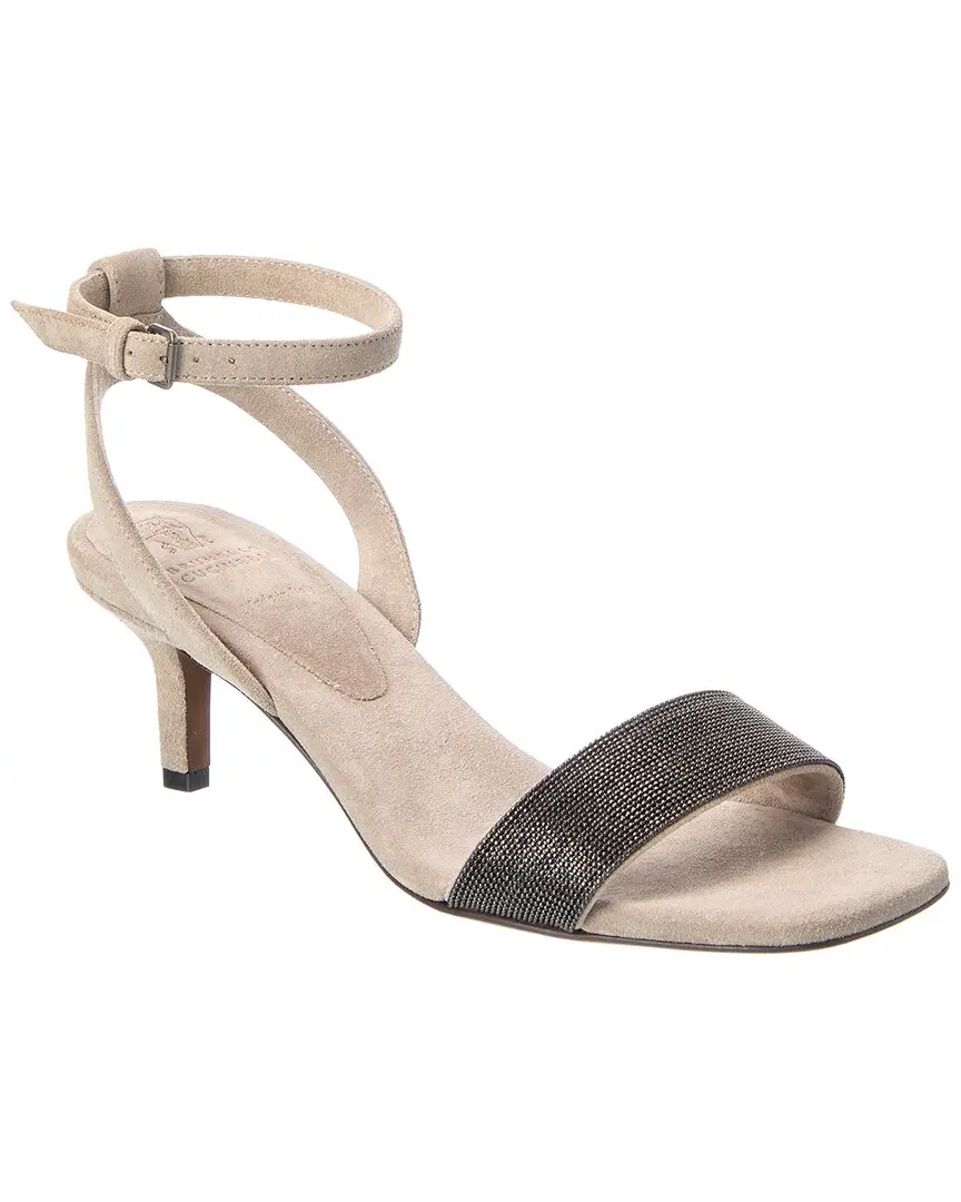 Brunello Cucinelli Suede Sandal