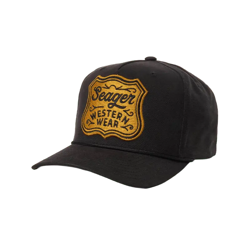 Seager Badge Snapback – Black