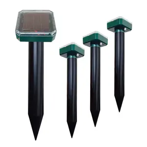 4 Packs Mole Repellents - Mole Sonic Repellent - Waterproof Solar Mouse Repeller - Snake Repellent Outdoor - Mole Repellent Solar Plastic Defense
