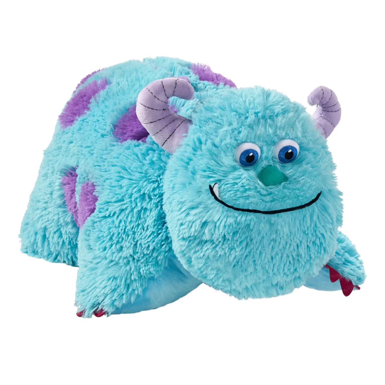 Friendly Blue Monster Foldable Plush Cushion