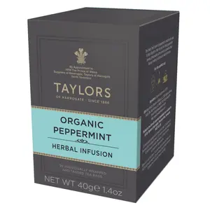 Taylors of Harrogate Organic Peppermint Herbal Tea, 20 Teabags