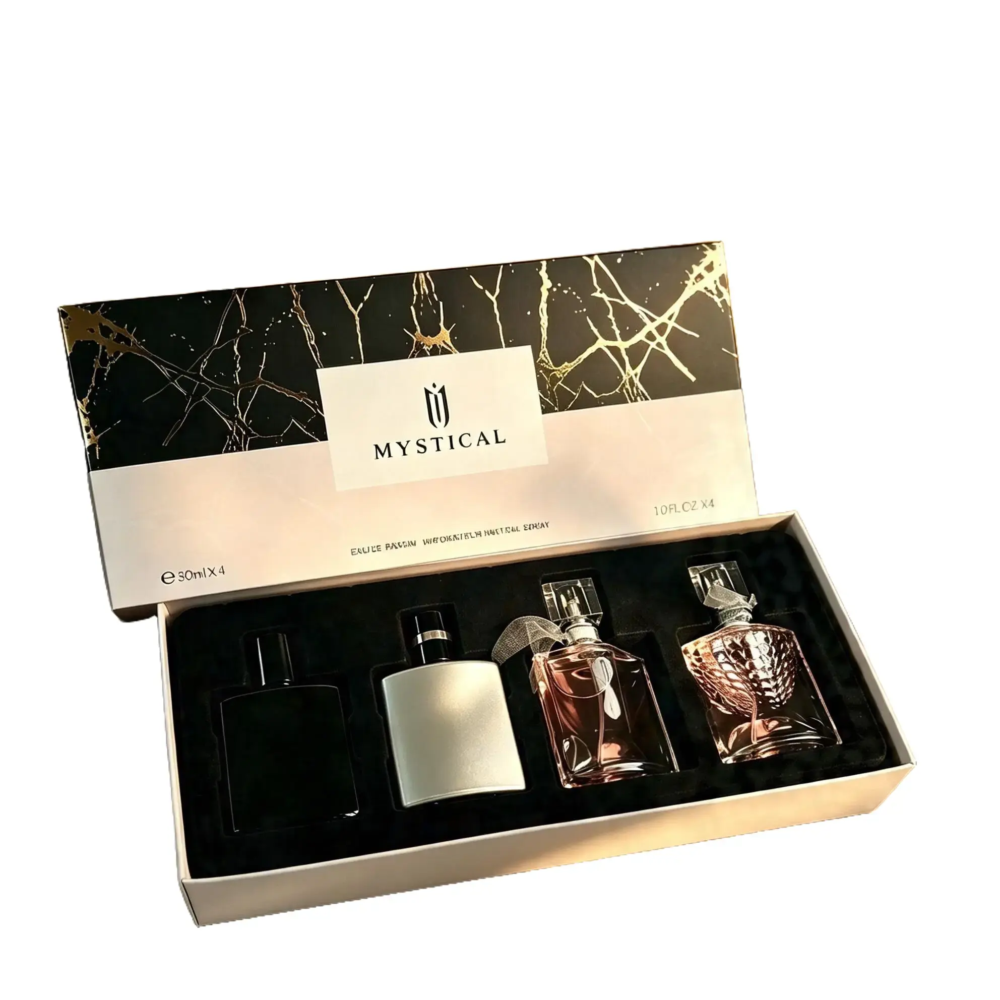 Women's 4-Piece Mini Perfume Set, 30ml Floral Fruity Light Fragrance Sprays (Joy, Sauvage, Hypnotic Poison, Addict), Long-Lasting Fresh Scent, Valentine's Day Gift charm unique
