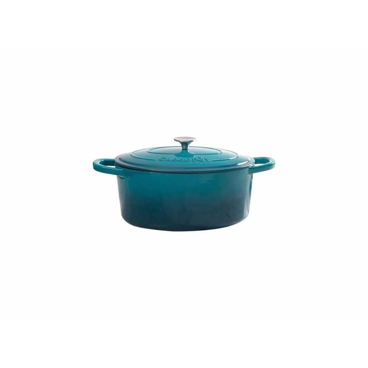 Gibson 109475.02 Non-Stick Crock Pot - 7 Qt Dutch Oven Slow Cooker, Teal, Dishwasher Safe, Easy Clean for Home Cooks, Ideal for Stew, Table Use