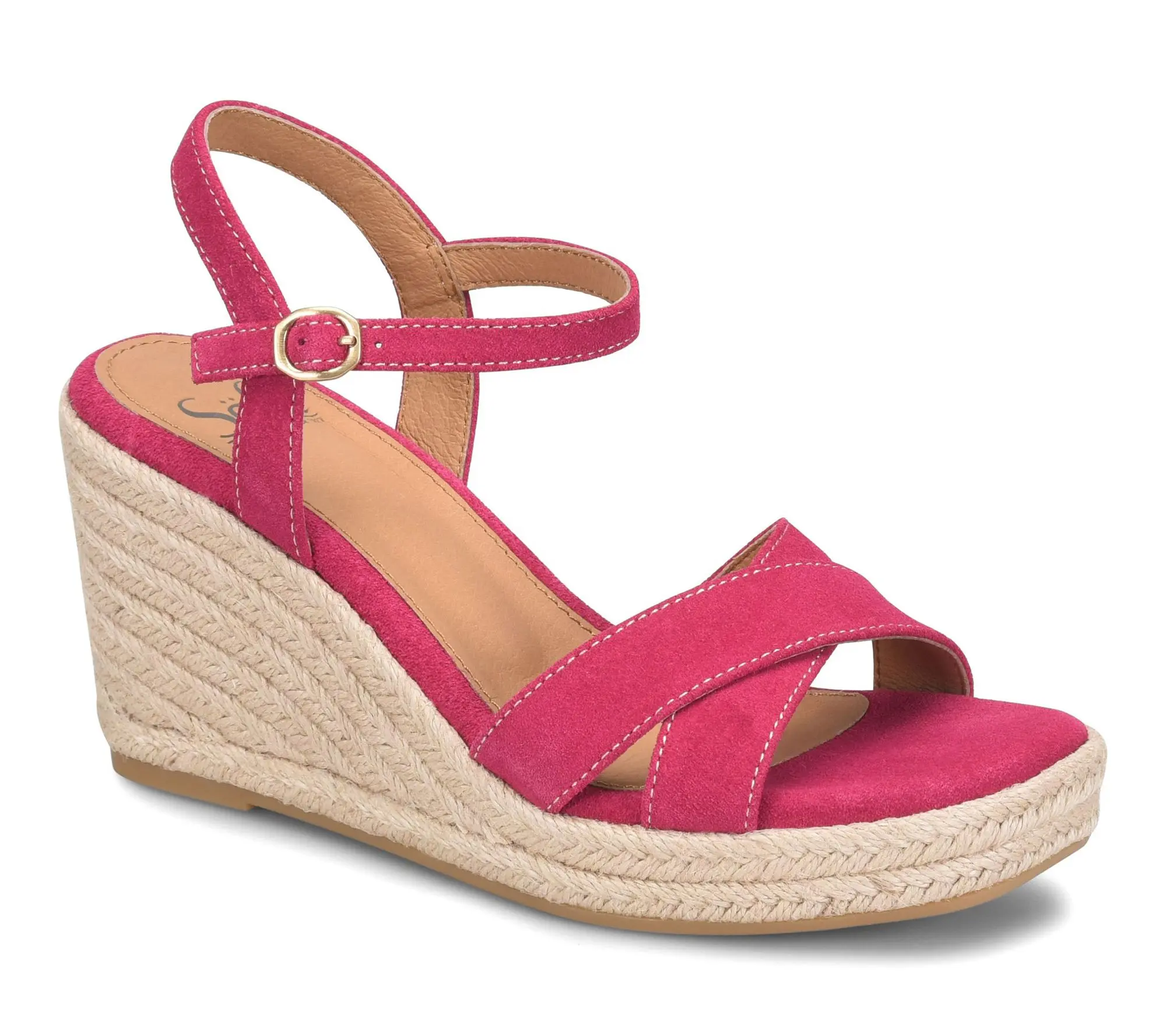 Sofft Suede Espadrille Wedge - Neely