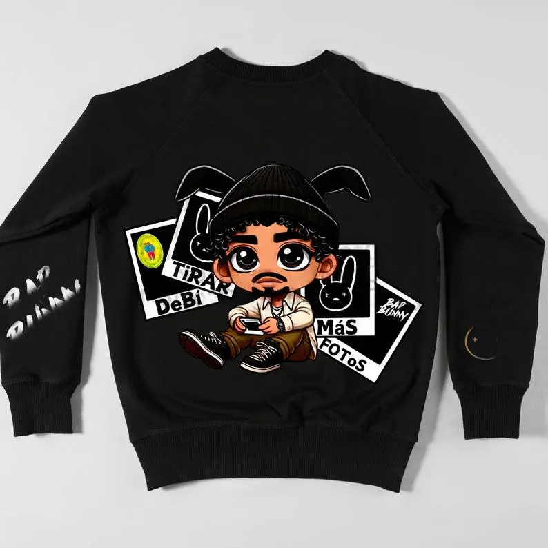Baddd Bunnnyy Tee SL 72 Menswear Hoodie T-Shirt