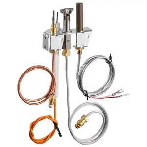 VEVOR Gas Pilot Assembly,  OE 4021-732, 25660 Fireplace Gas Pilot Assembly, Natural Gas Ignition Replacement with Pilot Tube, Thermocouple, Thermopile, Wires, Compatible with Heatilator Models