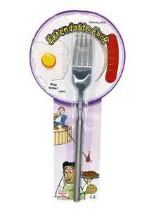 Extendable Fork -  For Hilarious Pranks at Picnics, Parties, and Thanksgiving Dinner! Cutlery Tableware