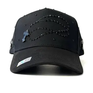 Hat Exodo 14-14 All Black Rosario Crystal edition