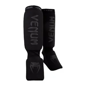 Venum Kontact Shin Guards - Black/Black