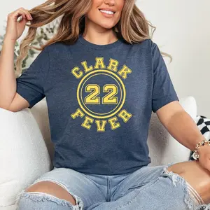 Personalized Clark Fever 22 Jersey Shirt Womens Basketball Unisex Tshirt Adult Indiana Fan Tee, Gifts for Boyfriend, Gifts for Dad, Gifts for Girlfriend, Gifts for Husband, Gifts for Mom, Personalized Gift, Clark 22 Goat, Clark Jersey 22 TJHWY 7751