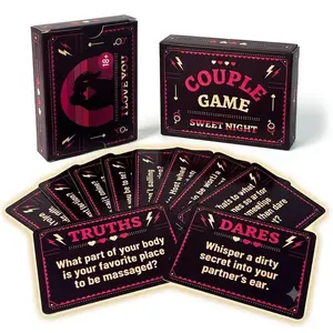 50 Truth or Dare Fun Couples Card Game Perfect for Date Nights Anniversaries Valentine’s Day or Honeymoon Trips