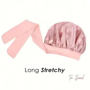 1pc Luxury Silk Satin Adjustable Drawstring Sleep Cap, Comfortable Fit, Protects Hair At Night, Comfortable Ruffle Design, Fits Head Closely, Protects Hair |   Satin Cap |   Smooth Satin Sleep Bonnet