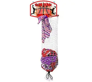 Bundaloo Slam Dunk Over The Door Basketball Hamper Game
