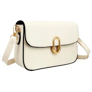 Small Size Women's Crossbody Bag with Minimalist Flap Design & Adjustable Shoulder Strap for Custom Fit