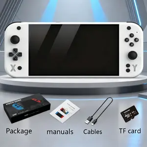 G90 Handheld Game Console, 7-Inch IPS HD Screen, Long Battery Life, USB Charging, Retro Key Layout, Smooth Gaming Performance, Rechargeable Portable Console, Portable Gaming System, Video Game Machine