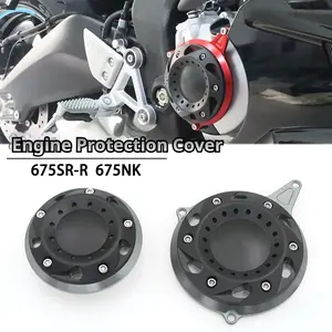 CFMOTO Engine Cover Guards for 675SR-S / 675NK - Left & Right Side Protection Covers in Black Red Titanium