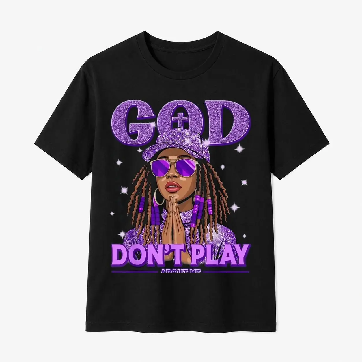 100% Cotton Women's Divine Justice for Black Women Afro Christian T-Shirt