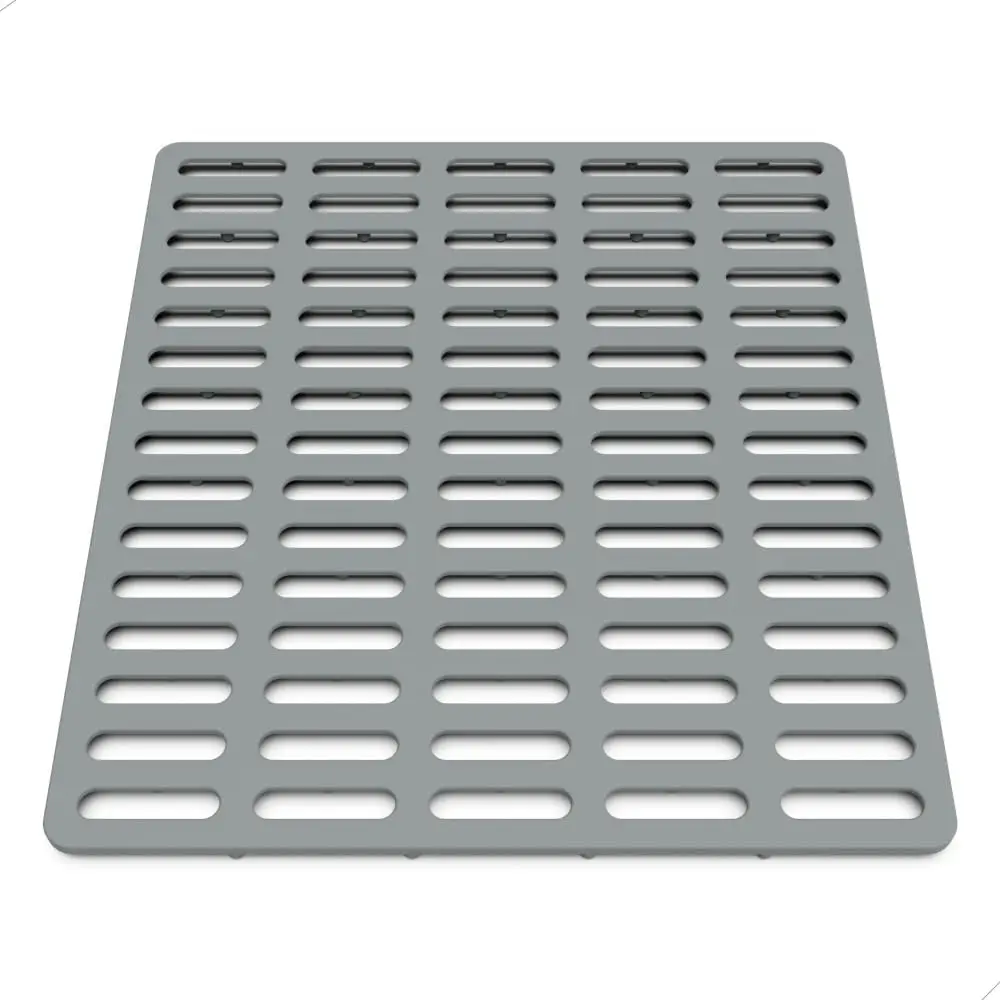Sink Protector Mat, Kitchen Sink Protector, Silicone Mat, Dishwasher Safe, No Odor, Elevated Feet, 12.2" x 11.34"