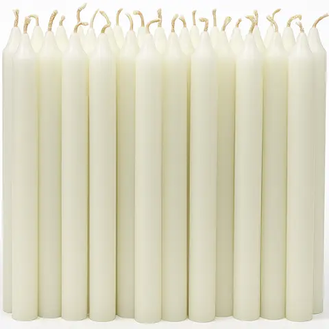 36 PCS Unscented Spiritual Candle Set - 6 in Durable Wax Household Candles for Clean Burn, Cleansing, Meditation