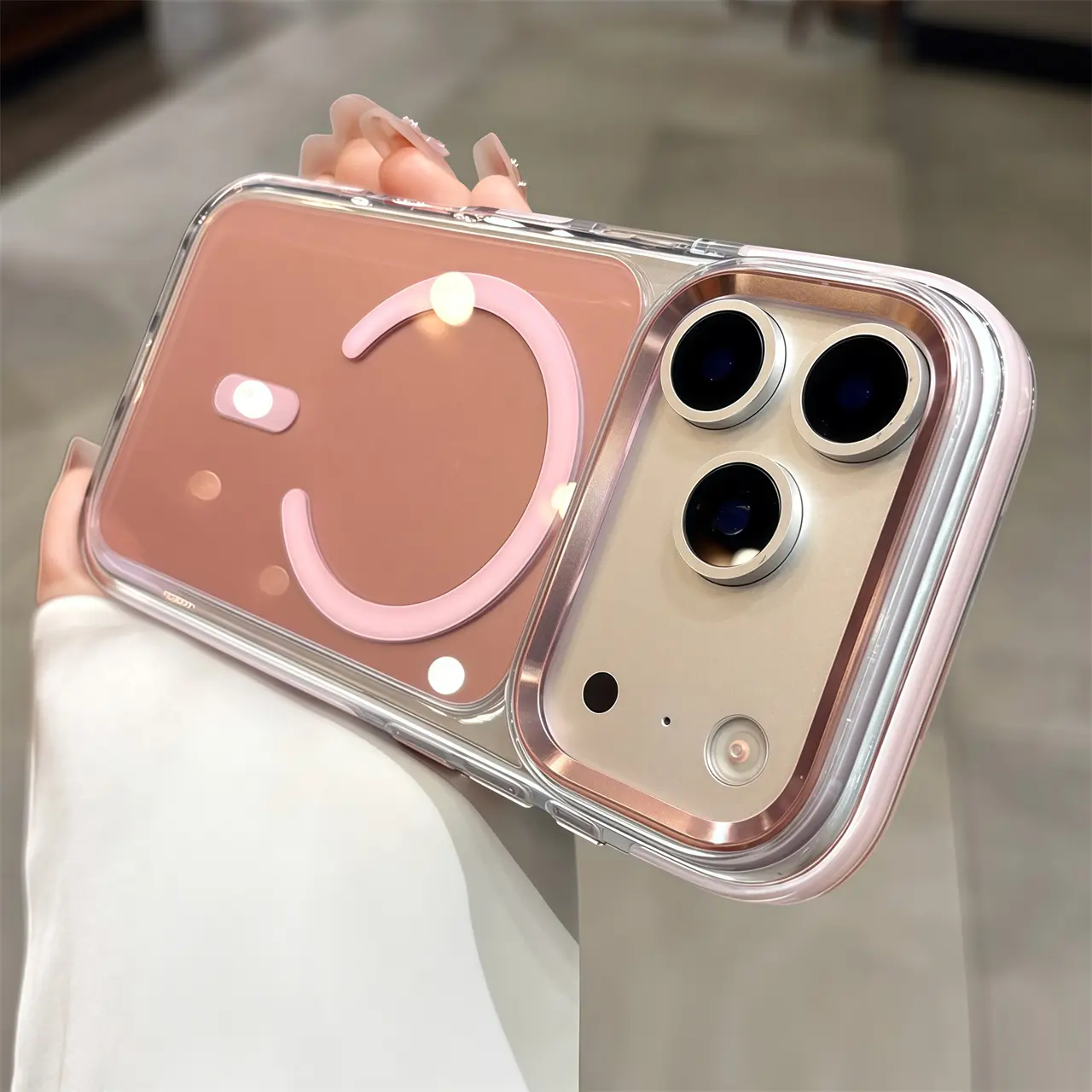 Airbag anti fall metal lens ring magnetic phone cases iphone17 Pro Max for iPhone case silicone soft shell TPU shockproof