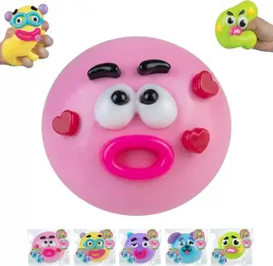 HappyDoggo Smushers Squishy Toy, 5-PackMoldable Slow Rise Squishy, Super SoftStretchable Stress Relief Squeeze Balls forAnxiety, Funny Dog Face Sensory Fidget Toy,Sensory Stress Reliever for Adults Kids, Cute Desk Decor