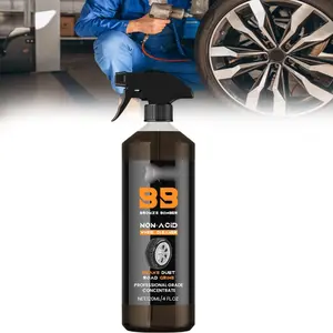 Brake Bomber Cleaner 120ml - Non-Acid Wheel Cleaner for Alloy, Chrome, and Painted Wheels, Safe for All Types of Wheels np
